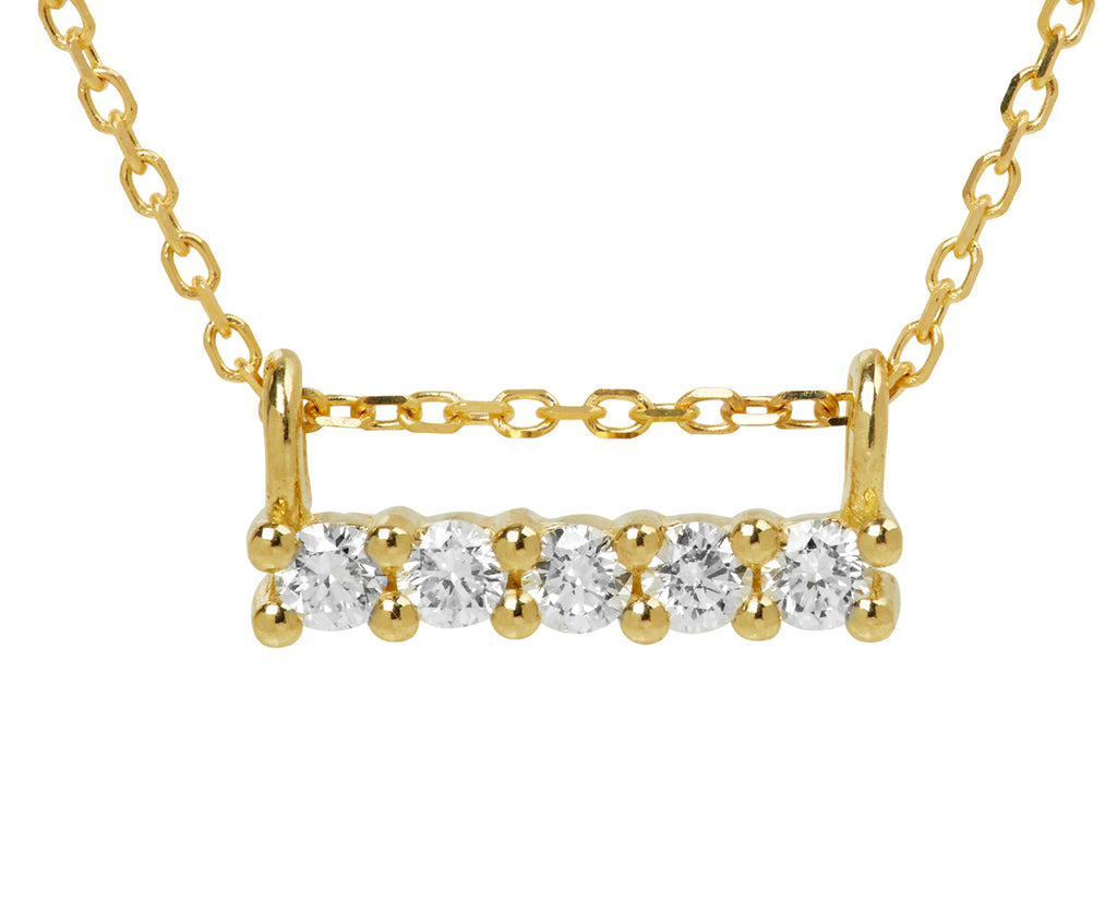 Jennie Kwon Diamond Pendant Necklace - Closeup