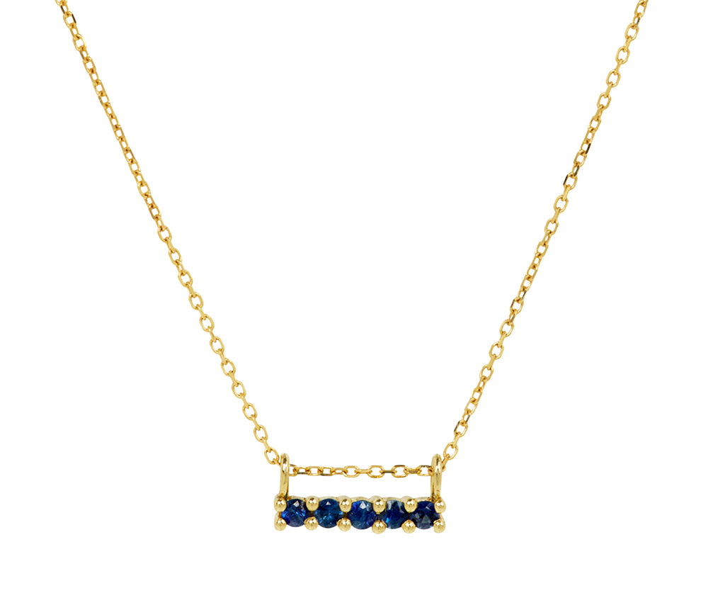 Jennie Kwon Blue Sapphire Pendant Necklace