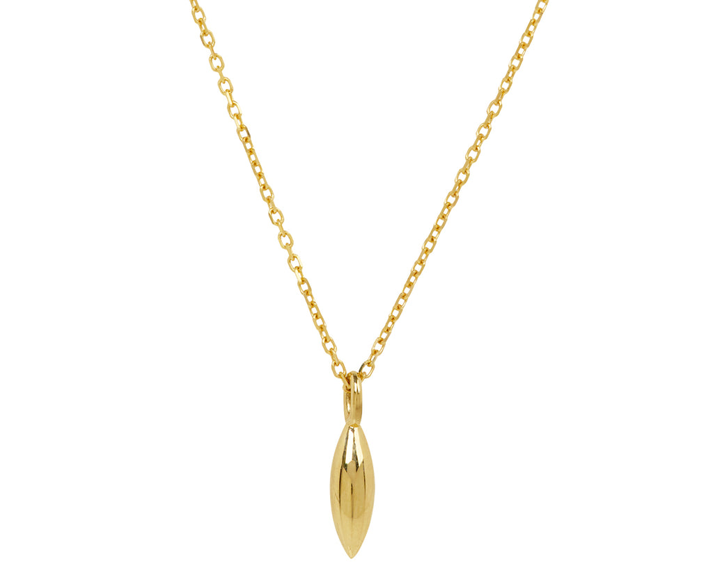 Jennie Kwon Marquise Gold Drop Pendant Necklace