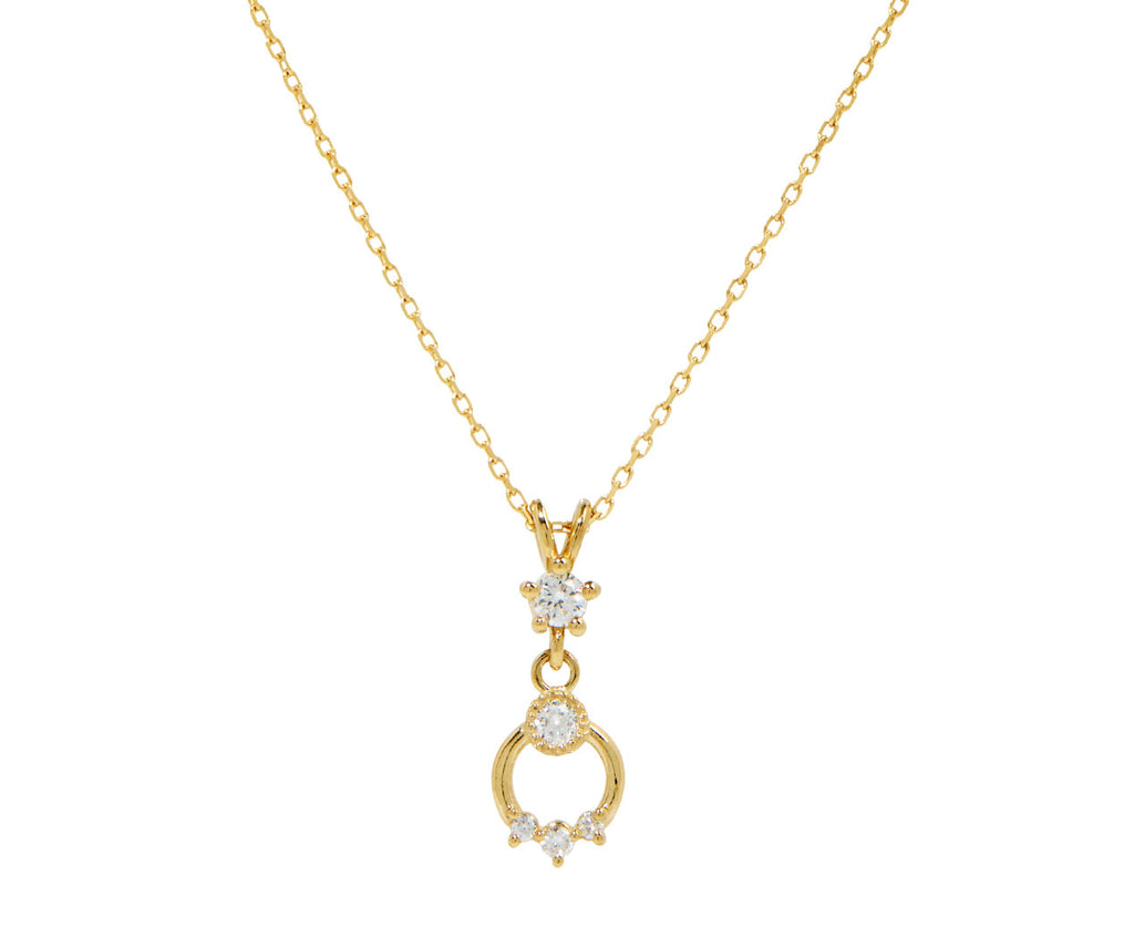 Diamond Doorknocker Necklace