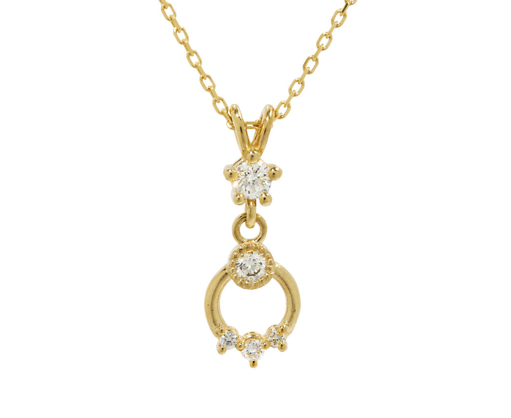 Diamond Doorknocker Necklace