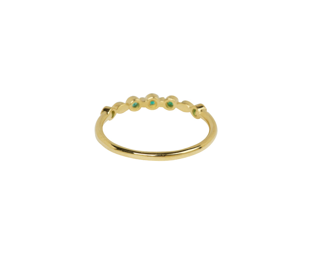 Jennie Kwon Emerald Pebble Leaf Band - Back View