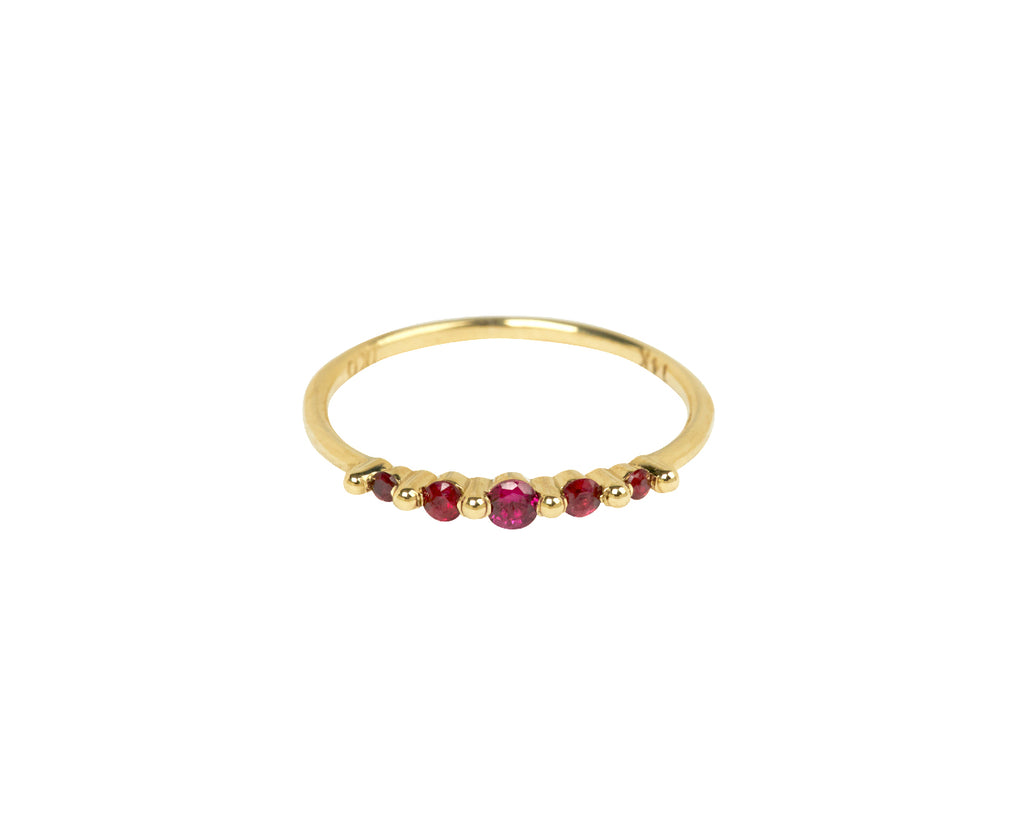 Jennie Kwon Ruby Crown Pebble Band