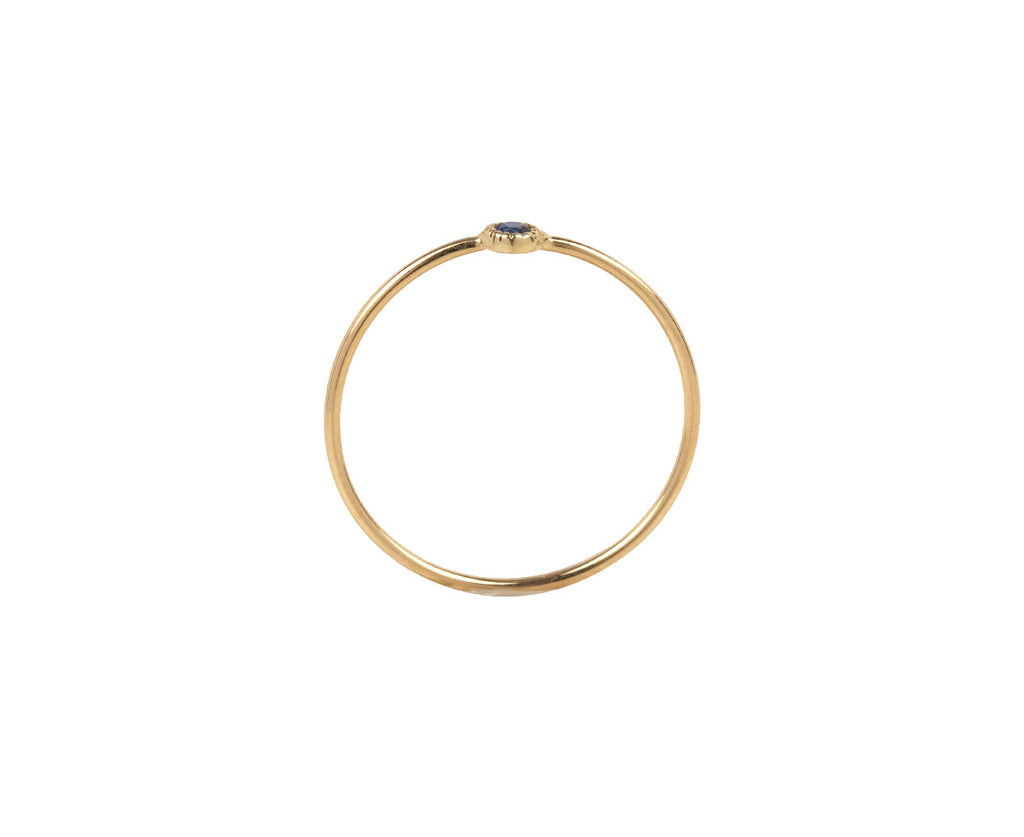 Jennie Kwon Sapphire Moondrop Ring - Side View