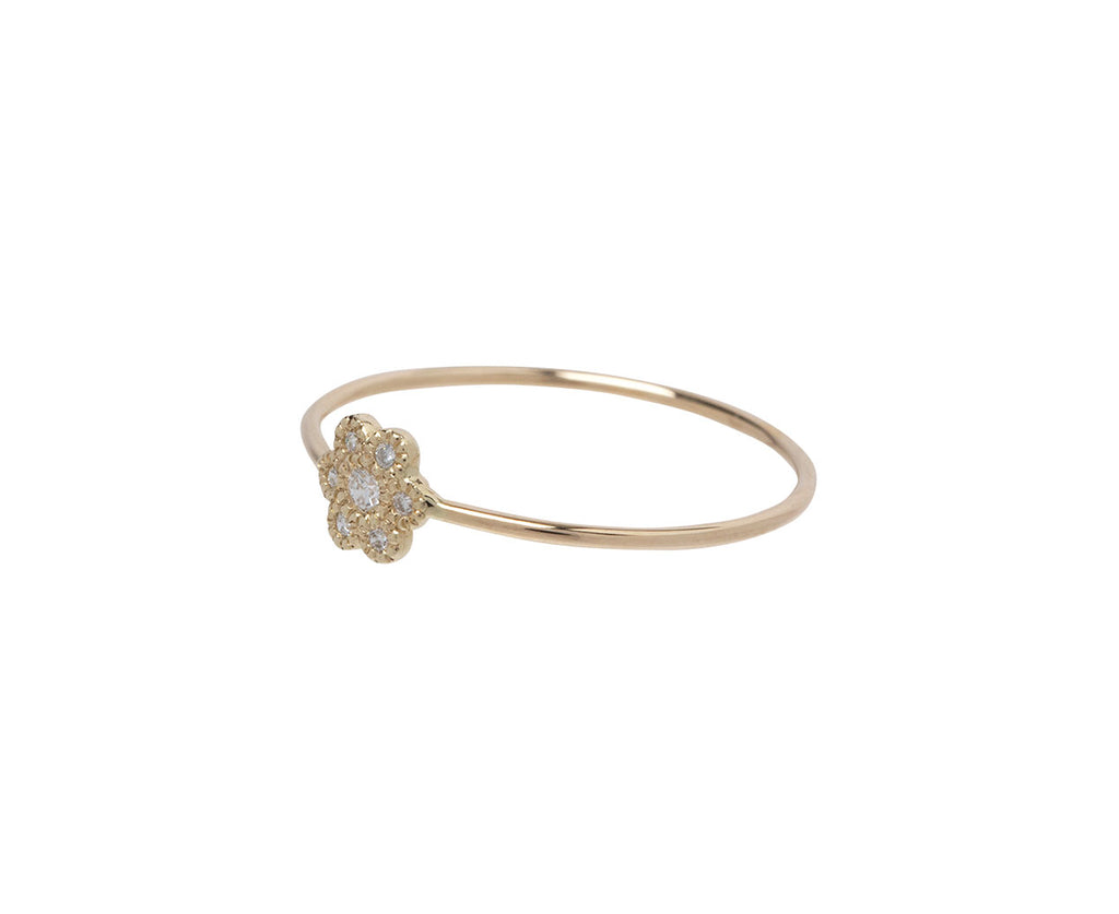 Jennie Kwon Diamond Daisy Whisper Ring - Closeup