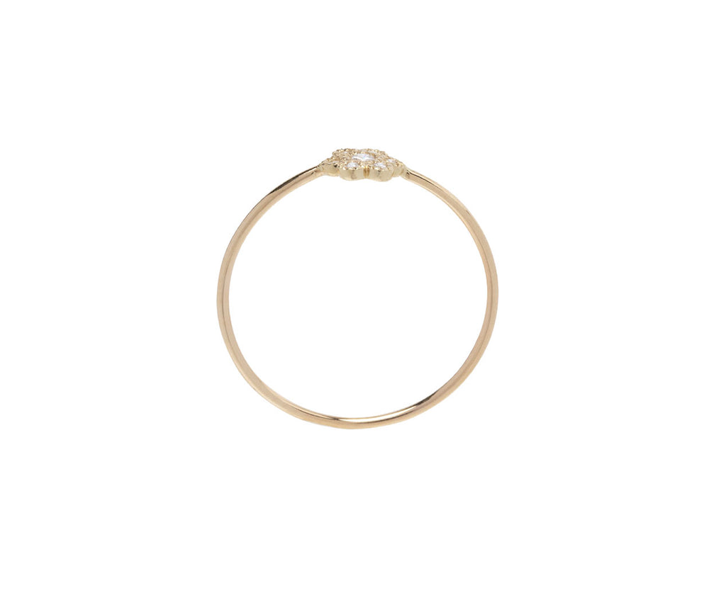 Jennie Kwon Diamond Daisy Whisper Ring - Side View