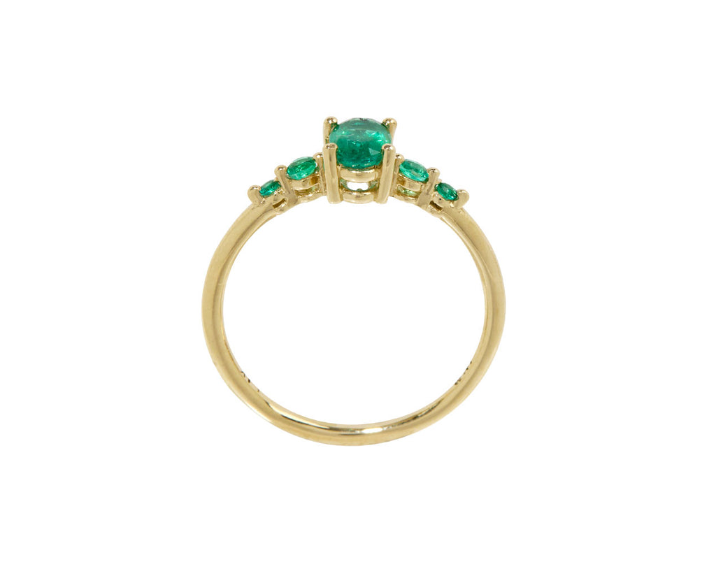 Emerald Pebble Ring