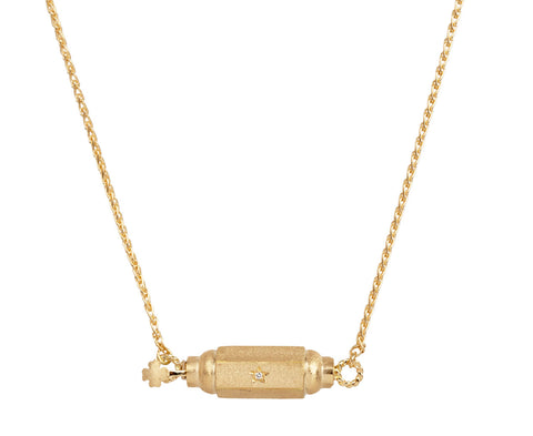 Gold Baby Coco Locket Necklace