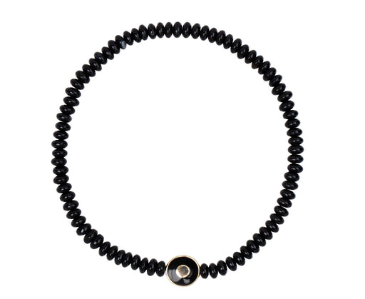 Luis Morais Onyx Evil Eye Beaded Bracelet