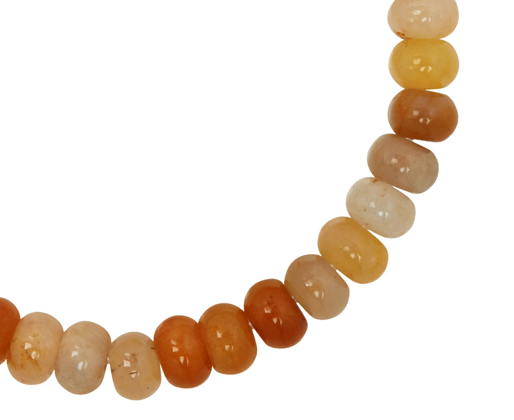 Luis Morais Clover Ingot and Yellow Aventurine Beaded Bracelet - Closeup