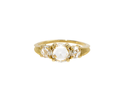 Rose Cut Diamond Grande Temple Ring