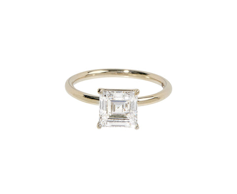 Square Step Cut Lab Grown Diamond Solitaire