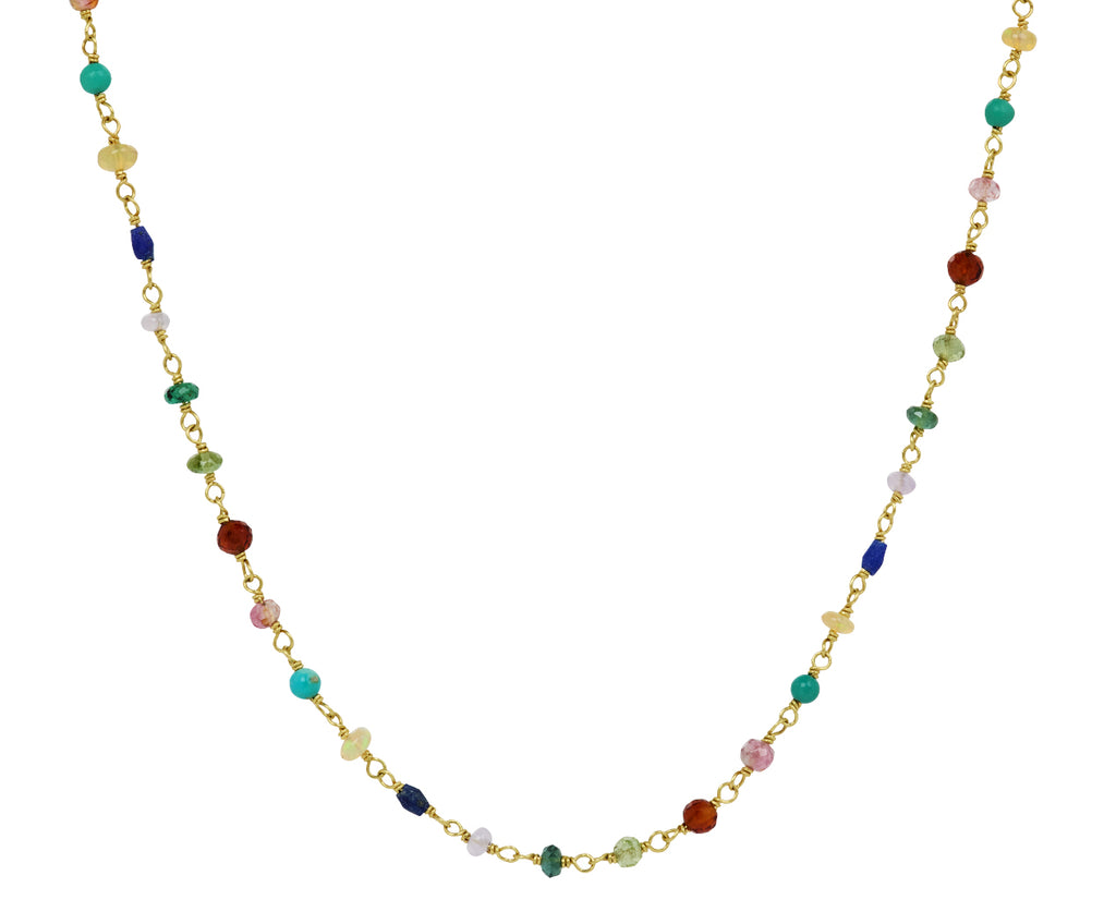 Mixed Gem Spun Sugar Necklace