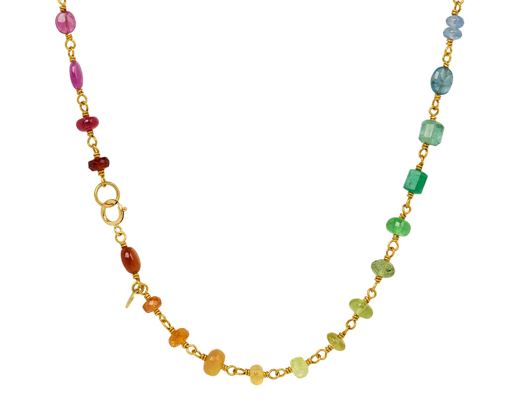 Mallary Marks Rainbow Multi-Gem Spun Sugar Necklace - Closure