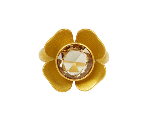 Mallary Marks Champagne Rose Cut Diamond Zina Ring