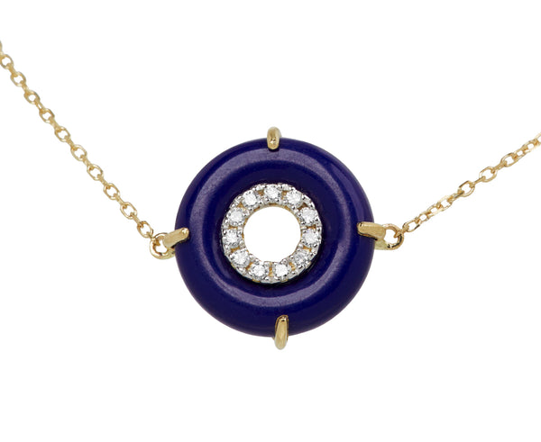 Mateo Lapis and Diamond Donut Bracelet