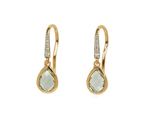 Green Amethyst Drop Earrings - TWISTonline