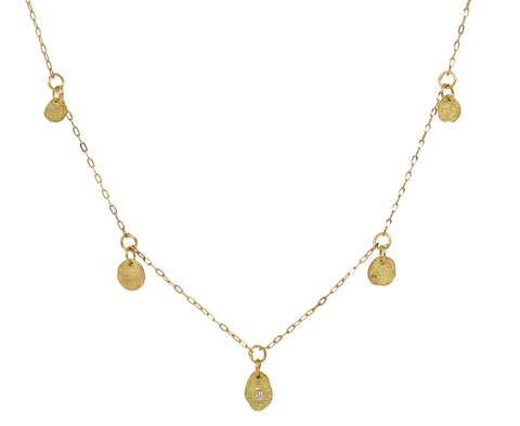 Sarah McGuire Gold and Diamond Kelp Scatter Necklace