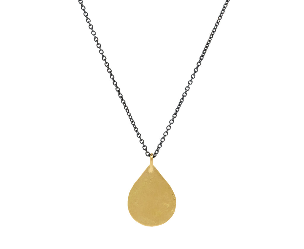 Sarah McGuire Gold and Silver Parchment Teardrop Necklace