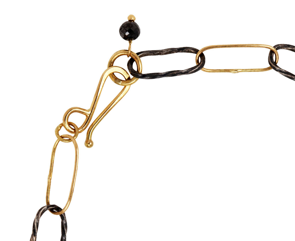 Two Tone Bowline Bracelet with Diamond