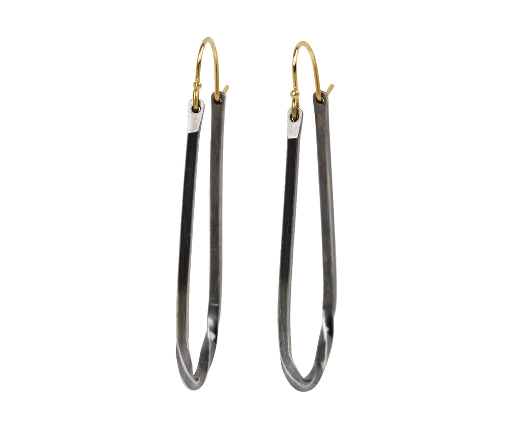Sarah McGuire Silver Small Bias Hoops