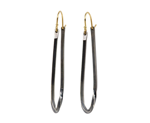 Sarah McGuire Silver Small Bias Hoops