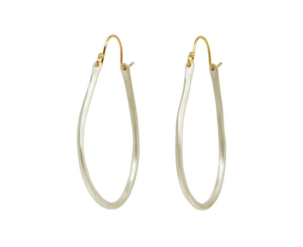 Sarah McGuire Silver Small Anjou Hoops