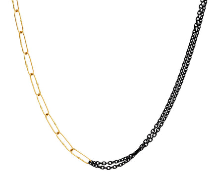 Fifty Fifty Gold and Silver Necklace