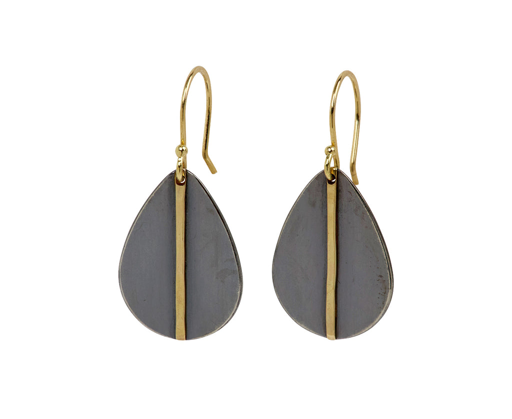 Sarah McGuire Two-Tone Mod Teardrop Earrings