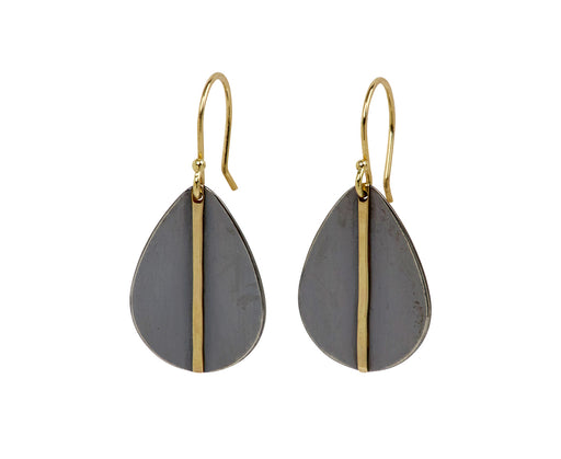 Sarah McGuire Two-Tone Mod Teardrop Earrings