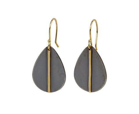 Sarah McGuire Two-Tone Mod Teardrop Earrings