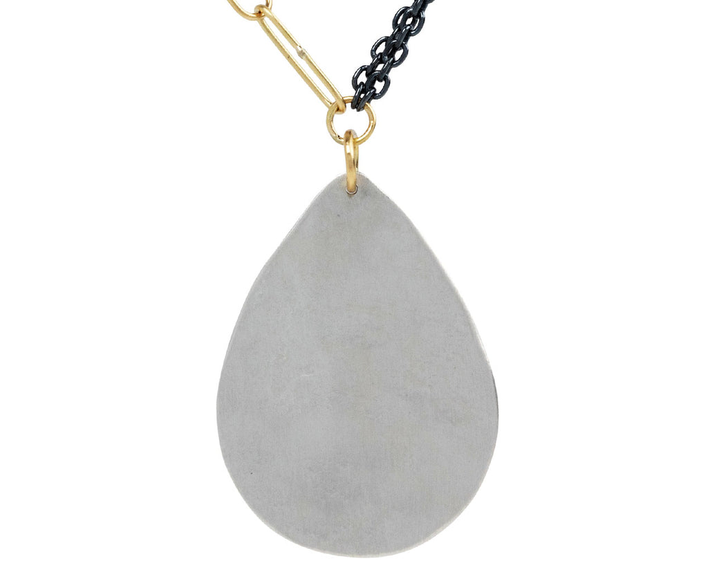 Sarah McGuire Parchment Teardrop Necklace - Closeup