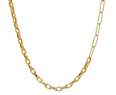Monochrome Gold Classic Duo Chain Necklace