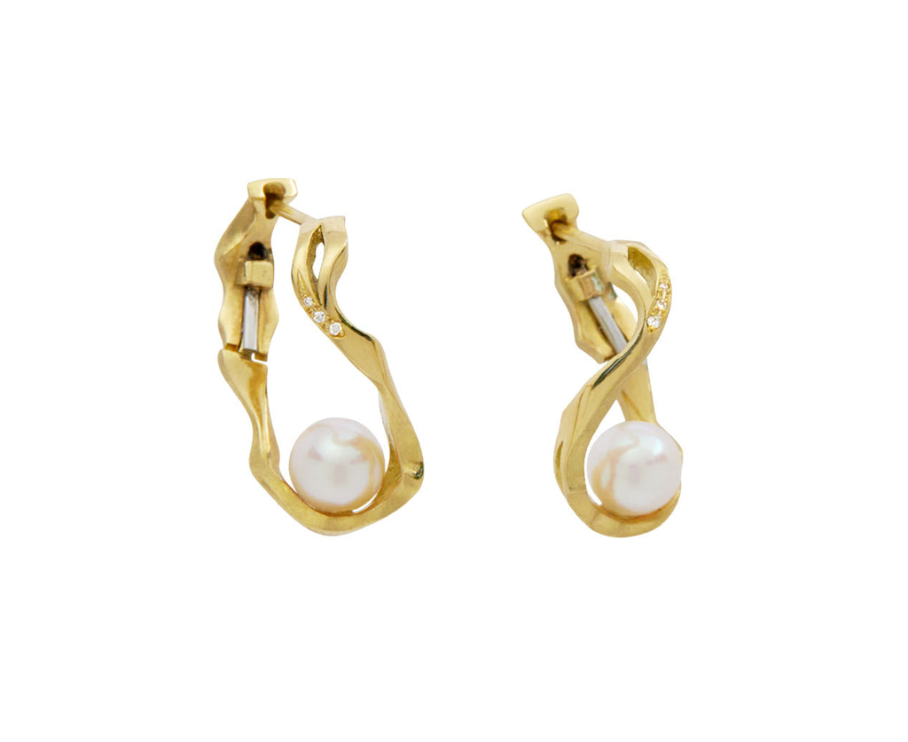 Kintsugi EN Small Pearl Hoops - TWISTonline