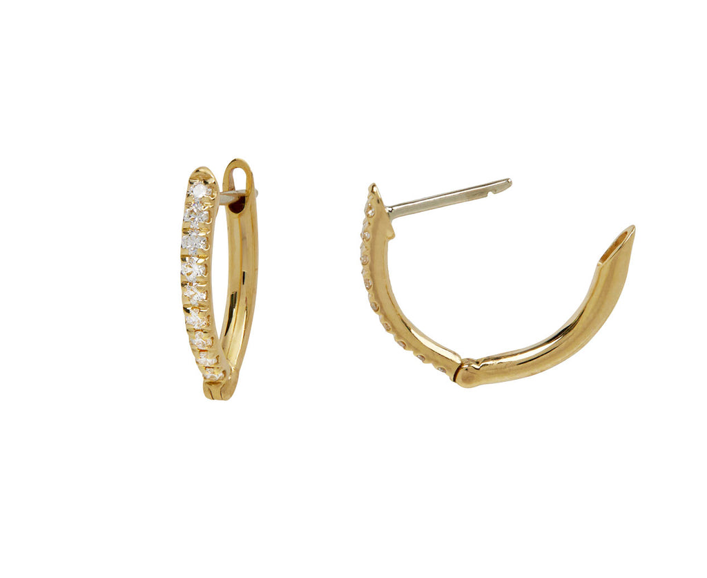 Small Diamond Cristina Hoop Earrings