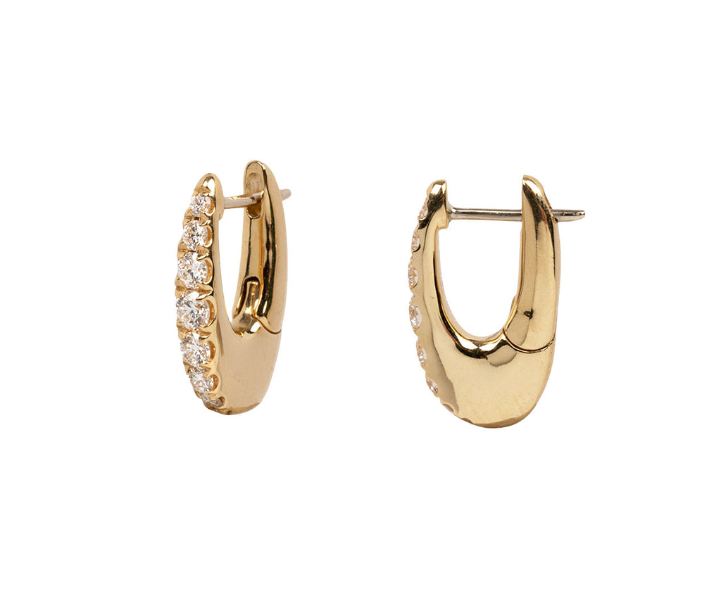 Small Diamond Lulu Hoop Earrings