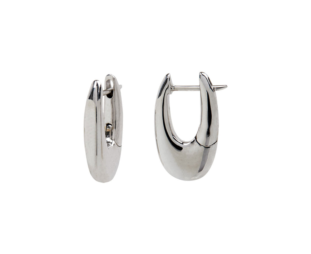 White Gold Small Lulu Hoop Earrings