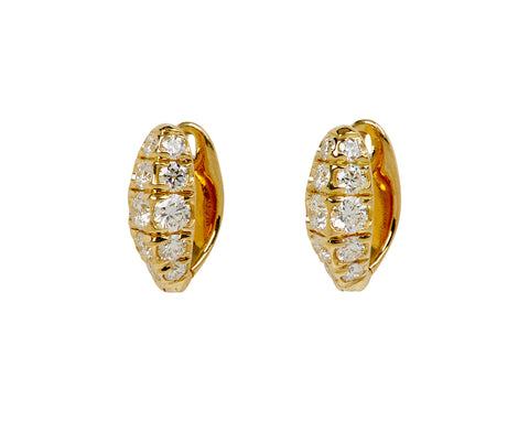 Diamond Millie Huggie Hoop Earrings