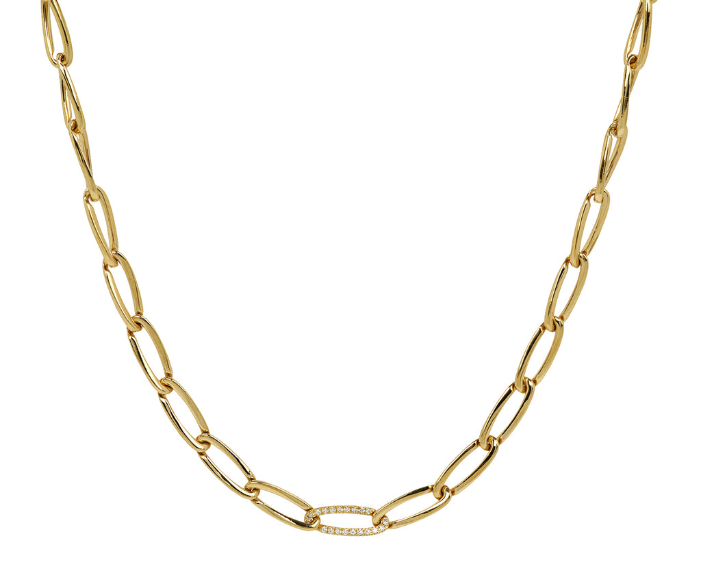 Small Single Diamond Link Lulu Necklace