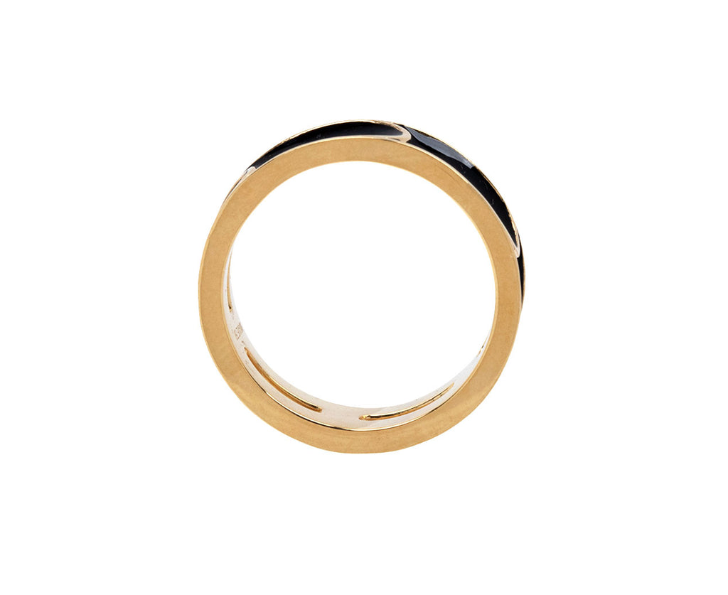 Black Enamel Kira Ring