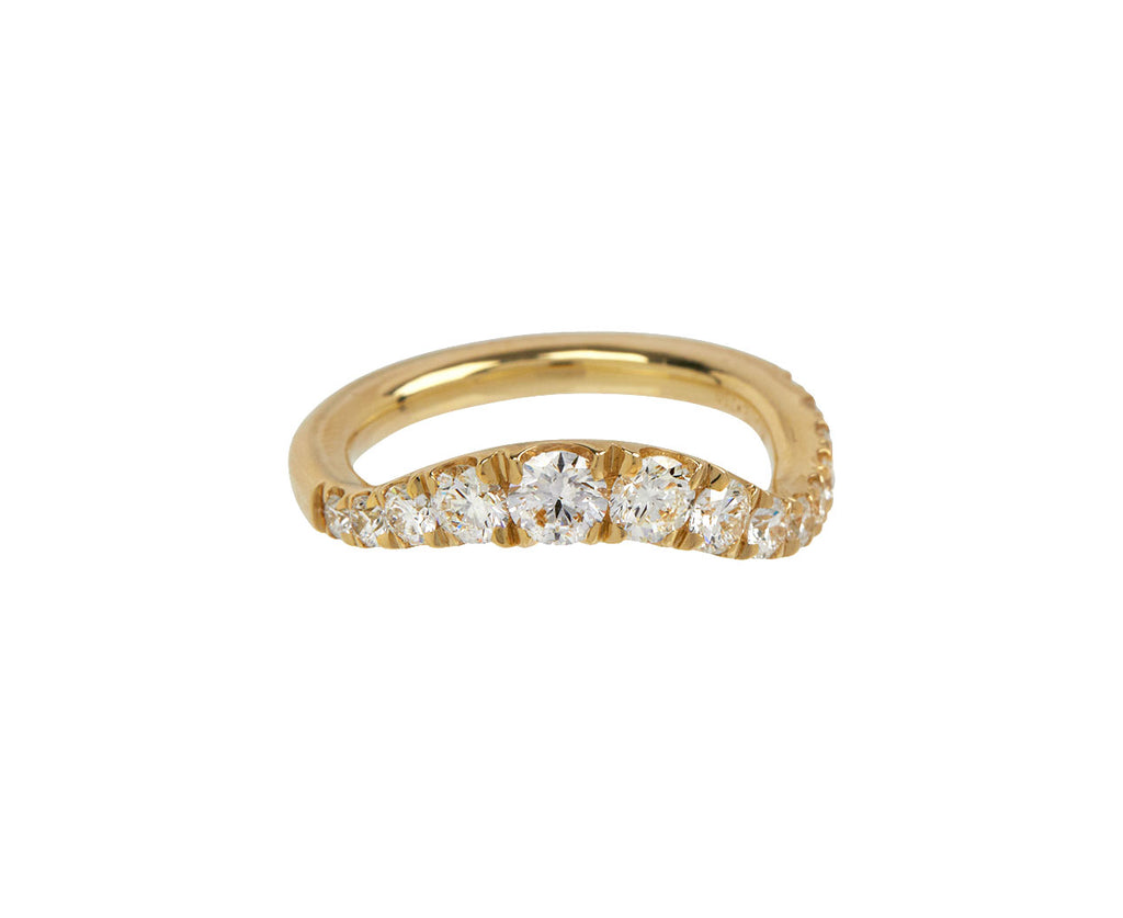 Diamond Clara Graduated Wave Ring