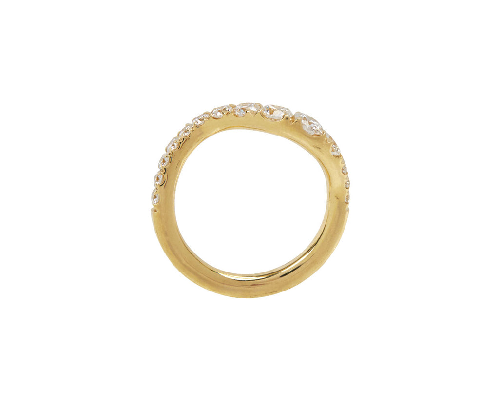 Diamond Clara Graduated Wave Ring