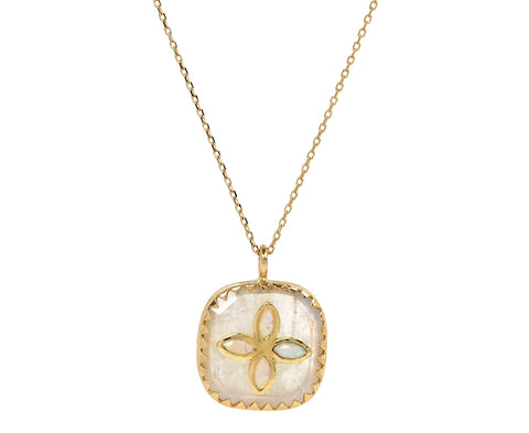 Pascale Monvoisin Moonstone and Australia Opal Bowie Necklace