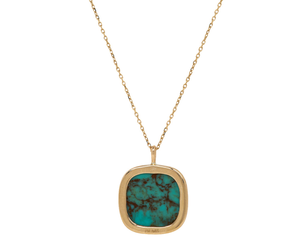 Pascale Monvoisin Turquoise and Australia Opal Bowie Necklace - Back View