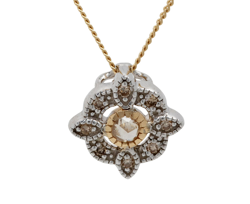 Pascale Monvoisin Bettina Diamond Pendant Necklace - Closeup