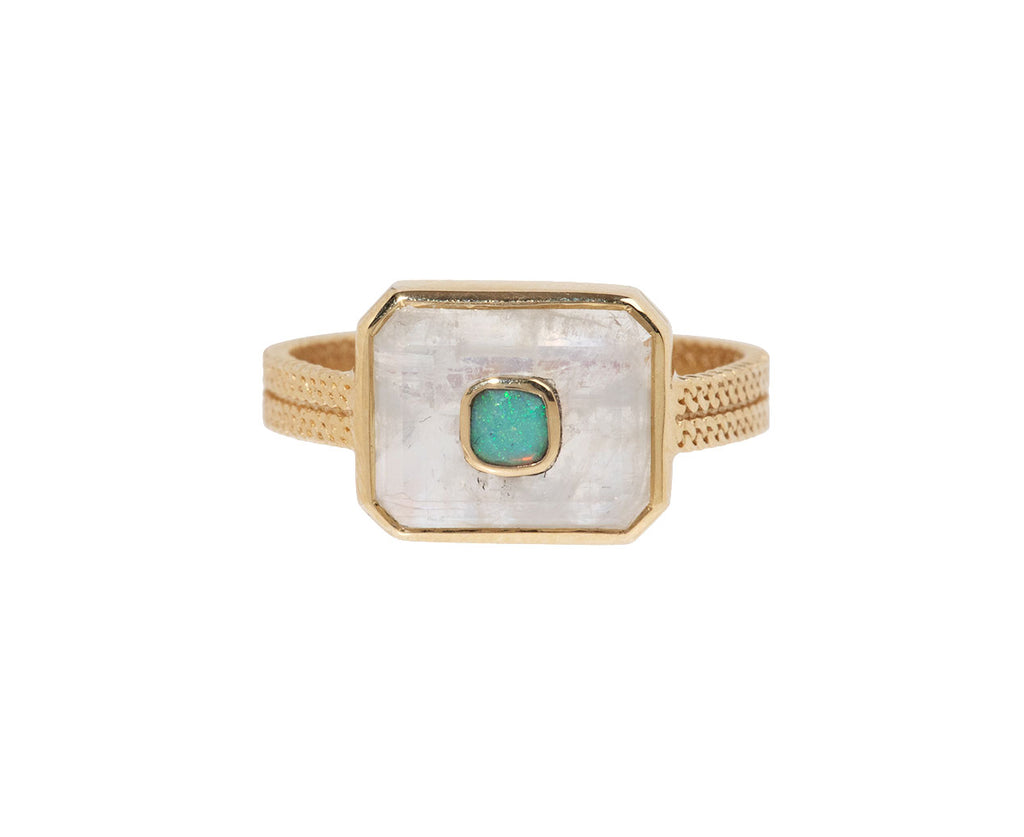 Moonstone and Opal Anton N°1 Ring