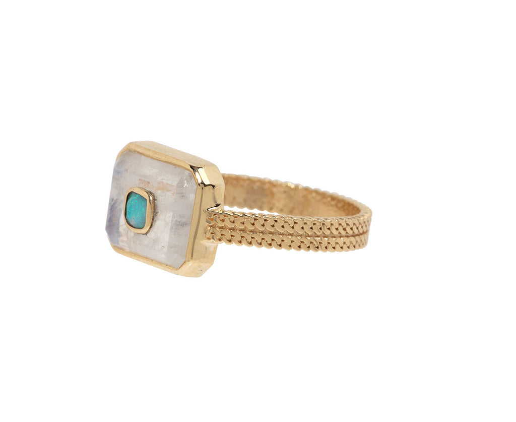 Moonstone and Opal Anton N°1 Ring