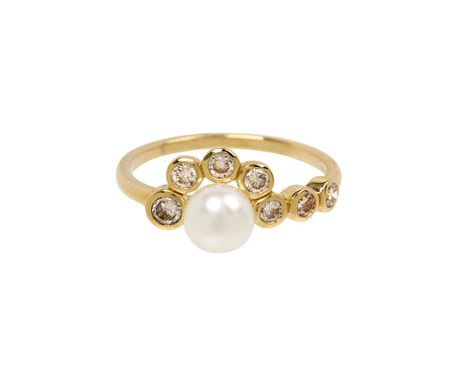 Pearl and Diamond Martha N°2 Ring