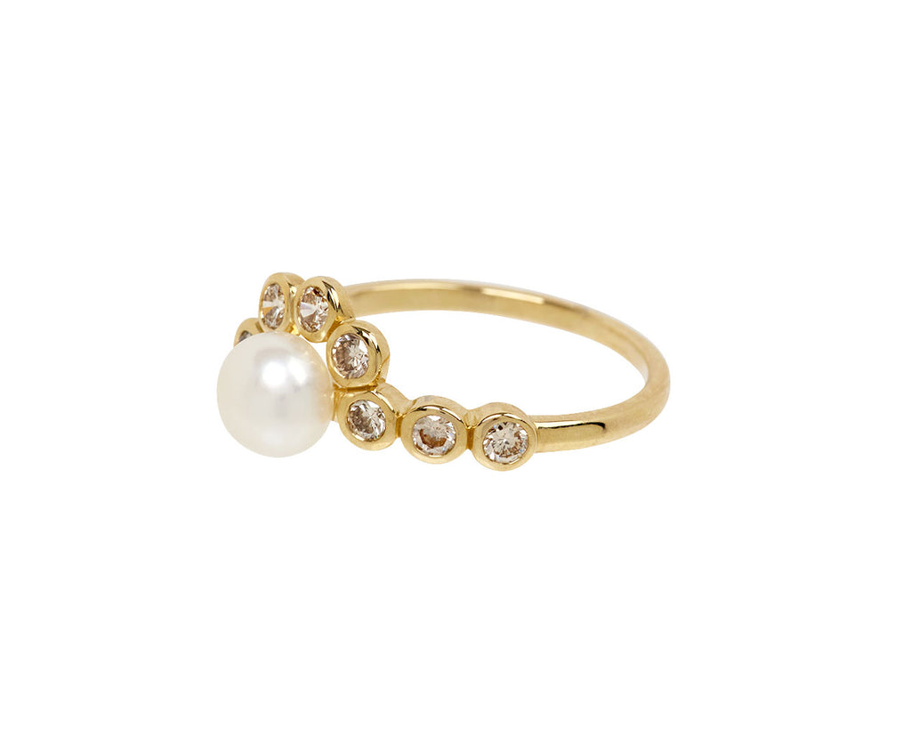 Pearl and Diamond Martha N°2 Ring