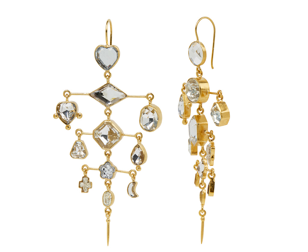 Grainne Morton Multi Balance Victorian Drop Earrings - Closeup